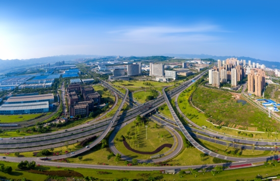 两江新区水土滨江路图片