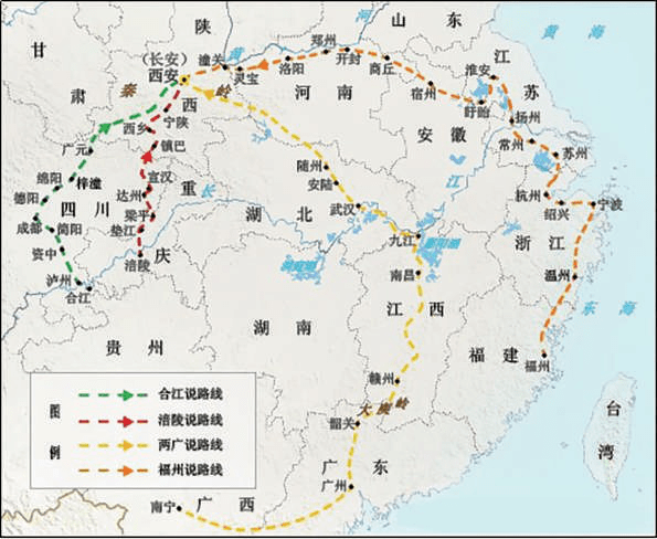 杨辉三角与纵横路线图图片