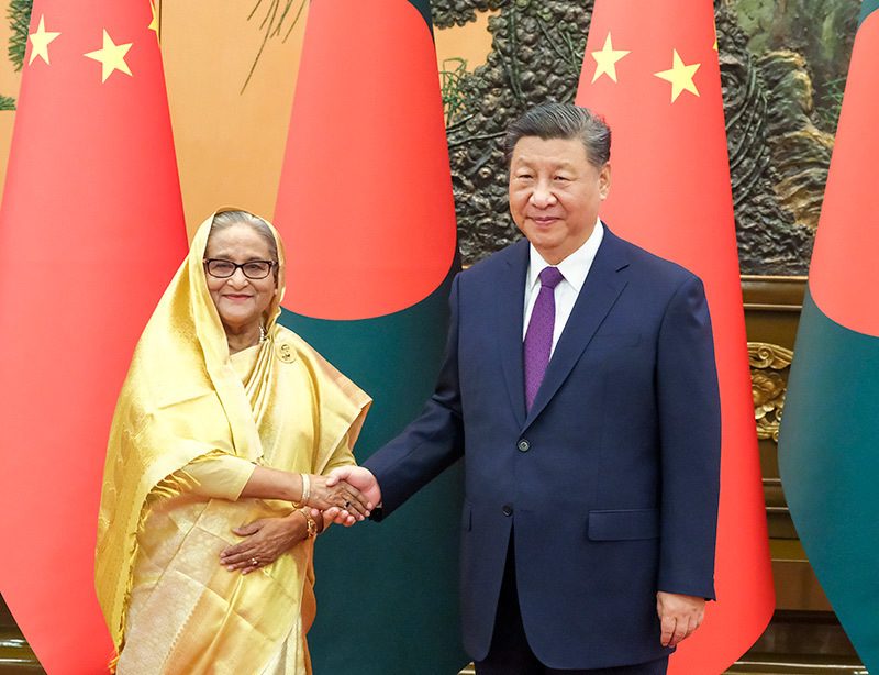 习近平会见孟加拉国总理哈西娜「相关图片」